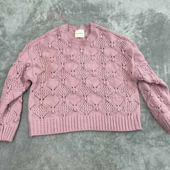 Lucky Brand XXL Pink Knit Sweater  Womens NWT 2159 - Picture 1 of 8